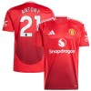 Camiseta de fútbol Manchester United Antony 21 Primera Equipación 2024-25 - Hombre